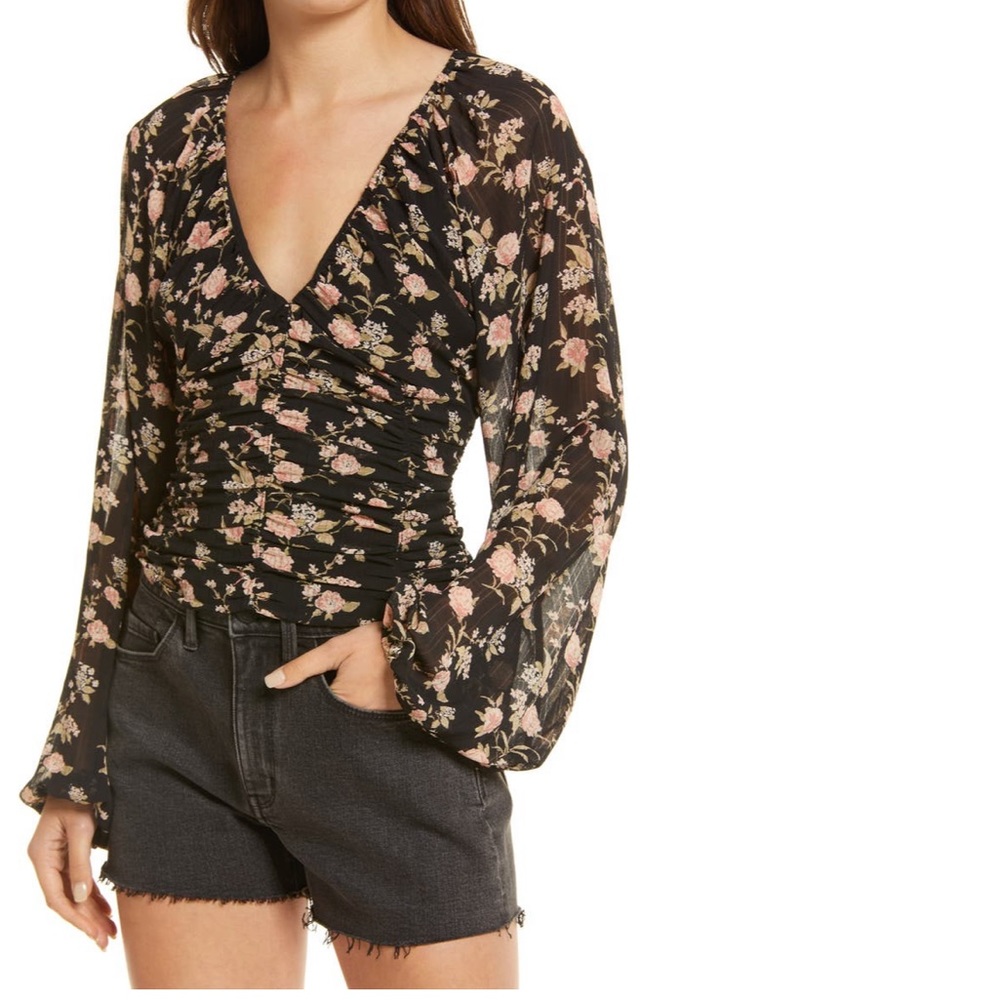 Free People New Final Rose Blouse